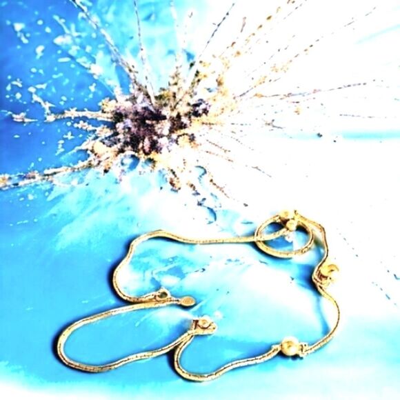 AVON NECKLACE Chain Delicate BALL GOLD-TONE 17.5" VINTAGE 1977 - Picture 8 of 12